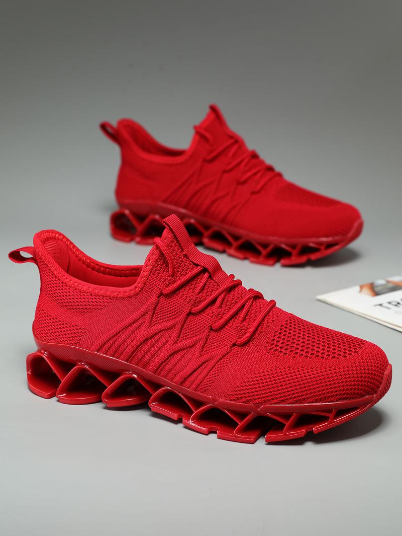 Men's Running Shoes Blade Tennis Walking Fashion Sneakers Breathable NonSlip Gym Sports Work Trainers,Knitted Mesh Breathable AndComfortable Platform Sneakers Runner Training Footwear Boy Athletic Closed Casual