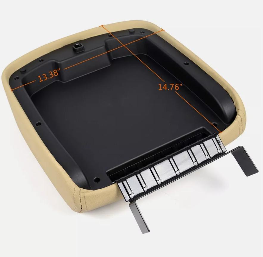 CROSSDESIGN Fit For Chevy GMC Silverado Sierra 2007-14 Front Center Console Armrest Lid Kit