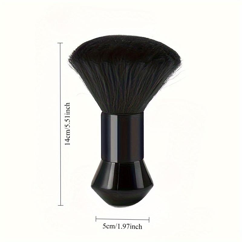 Professional Barber Neck Duster Brush, Hair Cutting Sweep Brush, Salon Styling Hairbrush Tools, 1pc Black Hair Cleaning Brush for Hairdressers, Antistatic Barber Shop Neck Dusting Brush