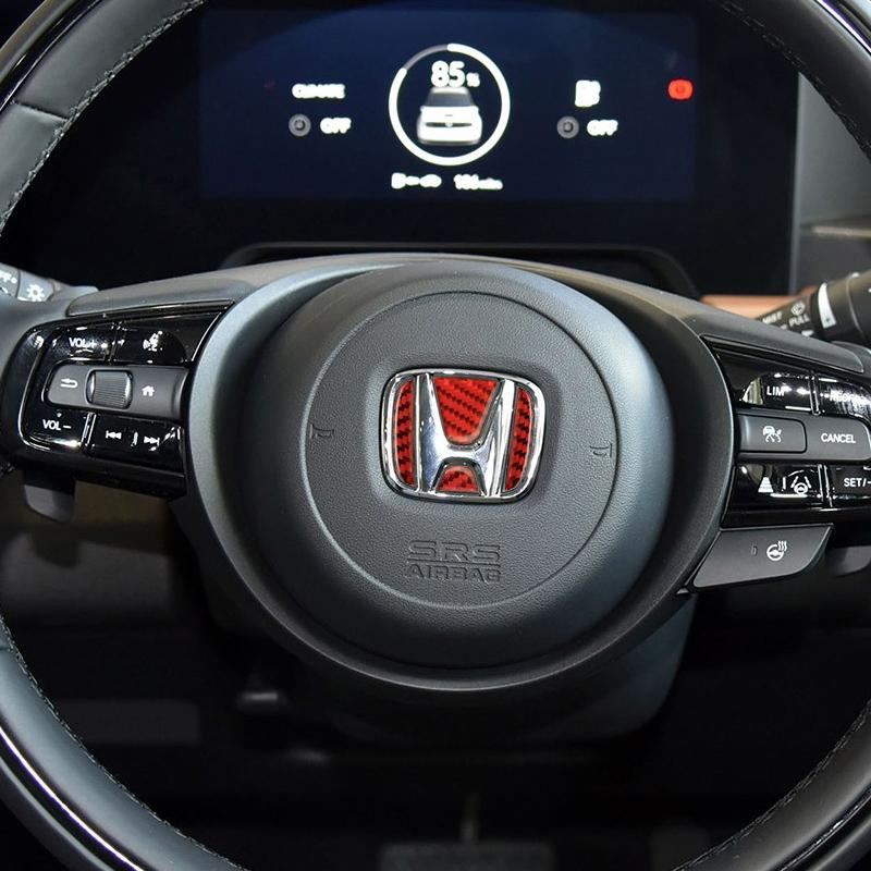 Honda Car Sticker Steering Wheel Emblem, Compatible with Honda Models Including City, Jade, Insight, Elysion, Jazz, Fit, Accord, Civic, Crv, Odyssey, Crz, Car Accessories