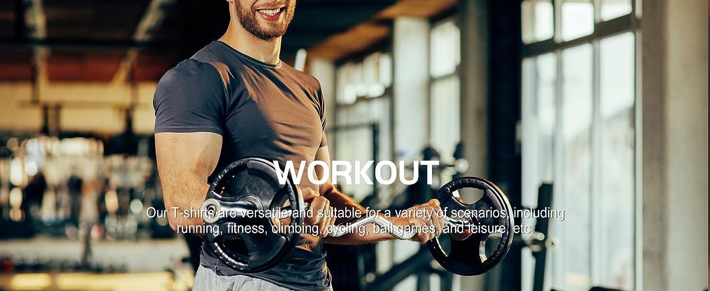 TELALEO 6 value pack Workout Shirts for Men Short Sleeve Athletic Active Tops Quick Dry Crew Neck T Shirt for Running Gym Tees gymshirts dealsforyoudays