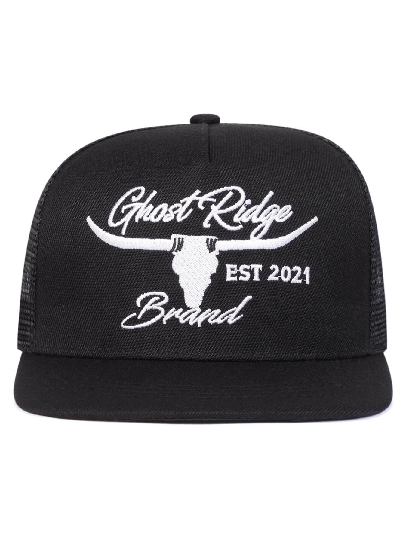 Unisex Cow Head Letter Mesh Baseball Cap, Adjustable Sun Protection Hat, Casual Fitted Design for Spring & Fall Travel Outdoor Use