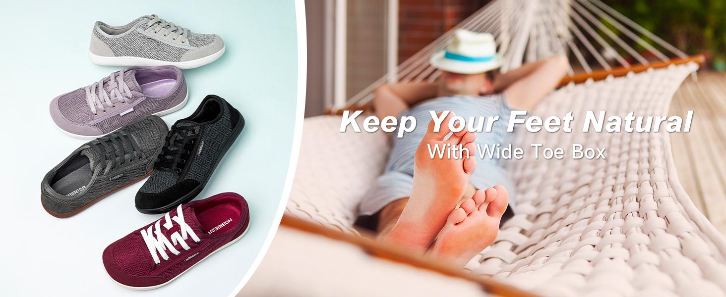 HOBIBEAR Barefoot Shoes for Women Men Zero Drop Sole Wide Toe Box Walking Sneakers Footwear #outdoorfun #TikTokShopSummerTurnup