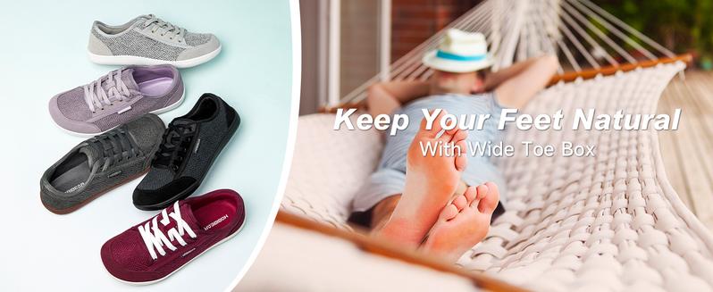 HOBIBEAR Barefoot Shoes for Women Men Zero Drop Sole Wide Toe Box Walking Sneakers Footwear #outdoorfun #TikTokShopSummerTurnup