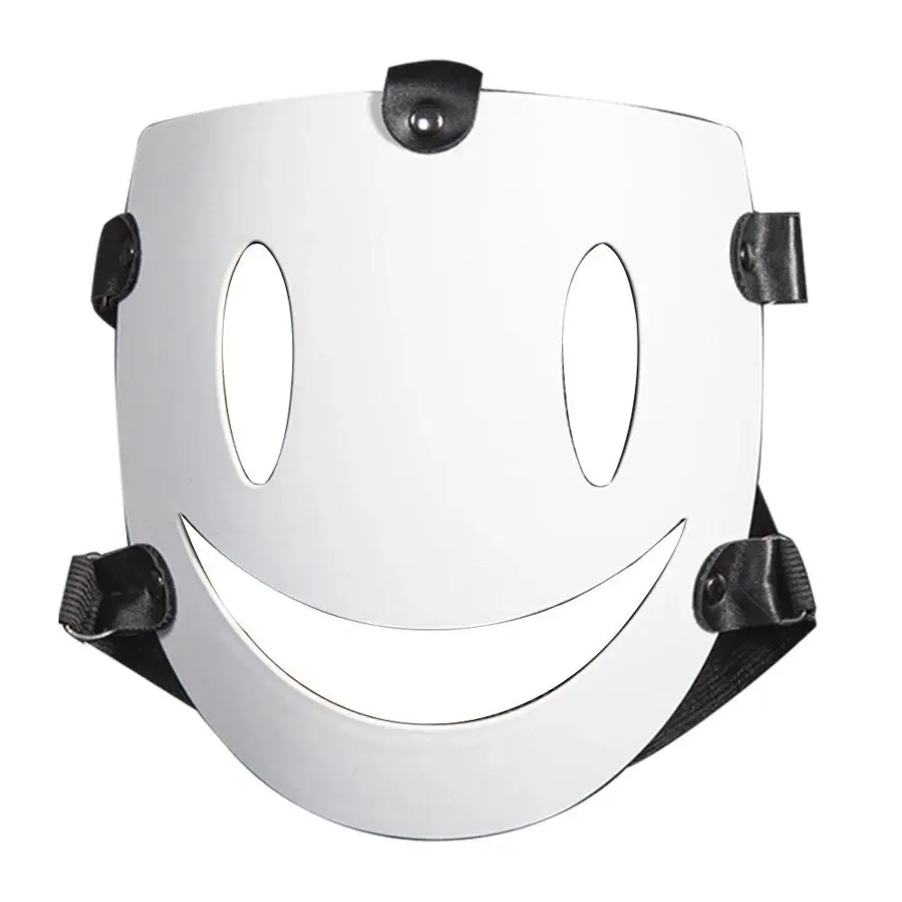 High-Rise Invasion Mask Smiling Killer Mask Cosplay Props White Smile Mask Mask Japanese Anime Tenkuu Shinpans Control Masques