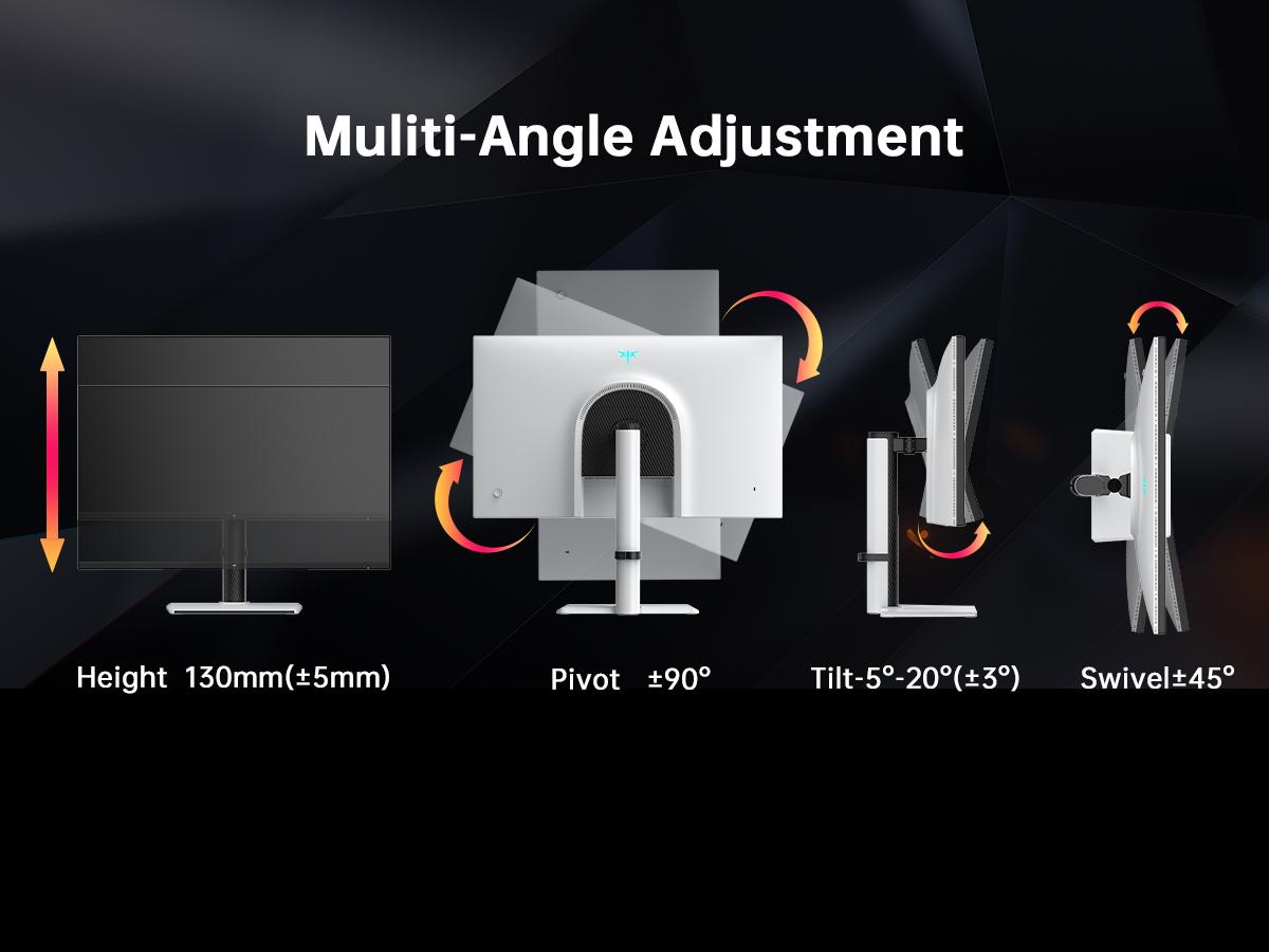 KTC 27" 2K IPS HDR400 300Hz/1ms Gaming Vertical Monitor, OC 320Hz, H27E6,