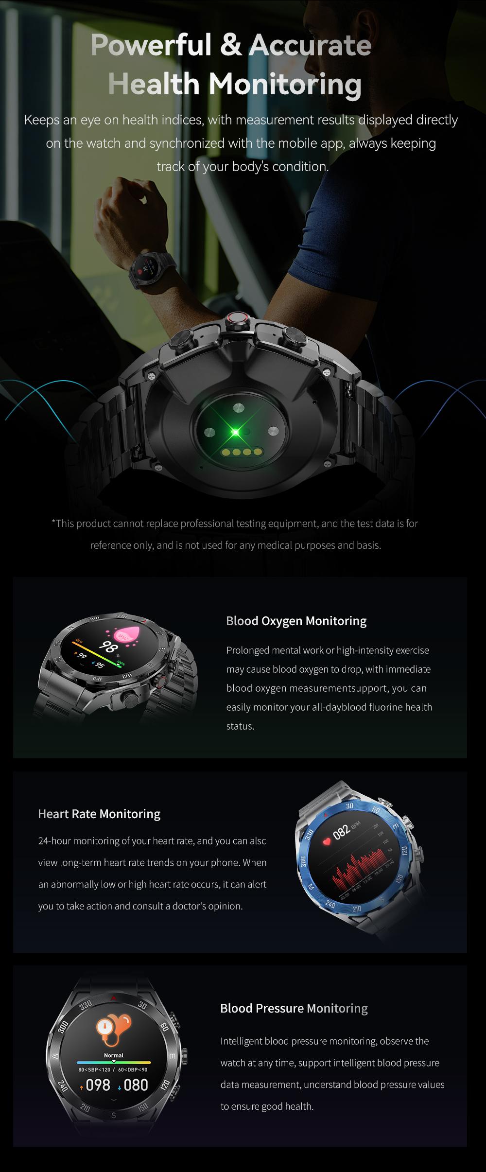 F33 Business Smart Watch with Earbuds 1.43 Inch AMOLED HD Display Bluetooth Calling Health Tracking Long Battery Life