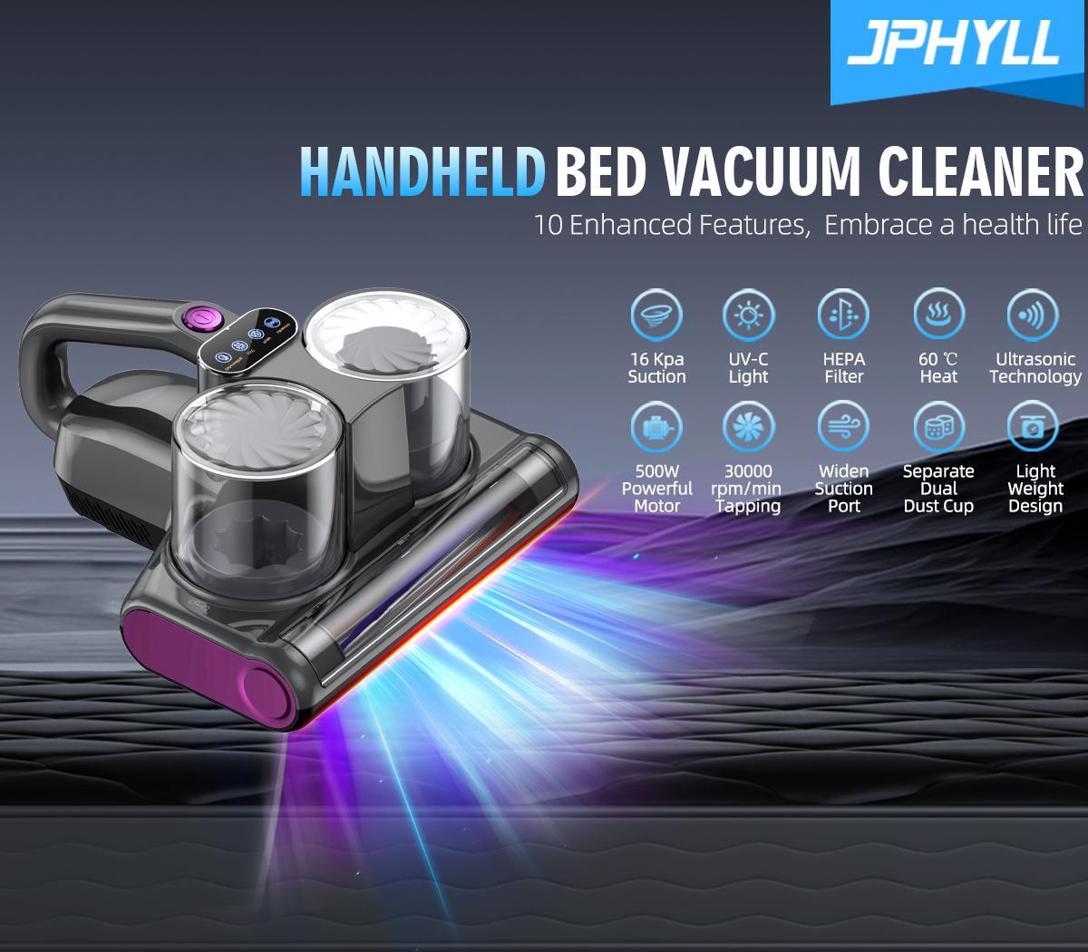 Mattress Mite Remover Vacuum Cleaner & Pet Hair - 16KPa Strong Suction, UV-C Sanitizing Light, LED TikTokShopBlackFriday Display and HEPA Filter,6-in-1 Lightweight Handheldt Design for Carpets, Sofa, Bedding,380W Brushless Motor Mattress Mite Remover Vacuum Cleaner & Pet Hair - 16KPa Strong Suction, UV-C Sanitizing Light, LED TikTokShopBlackFriday Display and HEPA Filter,6-in-1 Lightweight Handheldt Design for Carpets, Sofa, Bedding,380W Brushless Motor