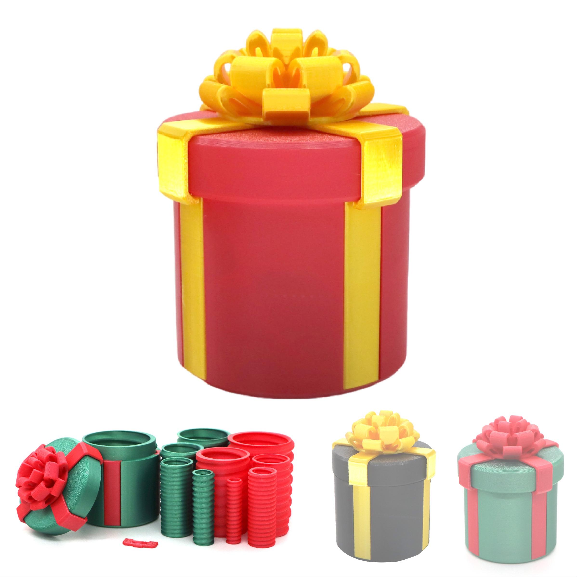 Prank Nested Screw Gift Box Set, Standard Money Present Container, Reusable Prank Game Packaging, Birthday & Christmas Party Fun