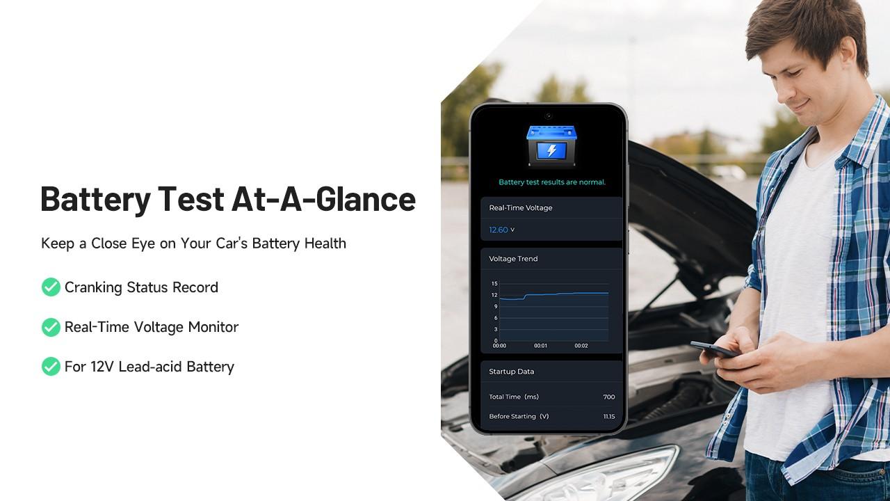 TOPDON Carpal Bluetooth OBD2 Scanner All System Diagnostic Tool for iOS & Android, Vehicle Health Check, 6 Maintenance Services TOPDON Carpal Bluetooth OBD2 Scanner All System Diagnostic Tool for iOS & Android, Vehicle Health Check, 6 Maintenance Services