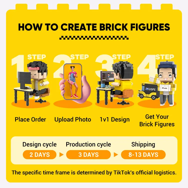 Product Introduction of Mother's day gift Customizable Mini Brick Figure with Key Chain Set – Personalized Gift for Any Occasion Based on Your Photo 37