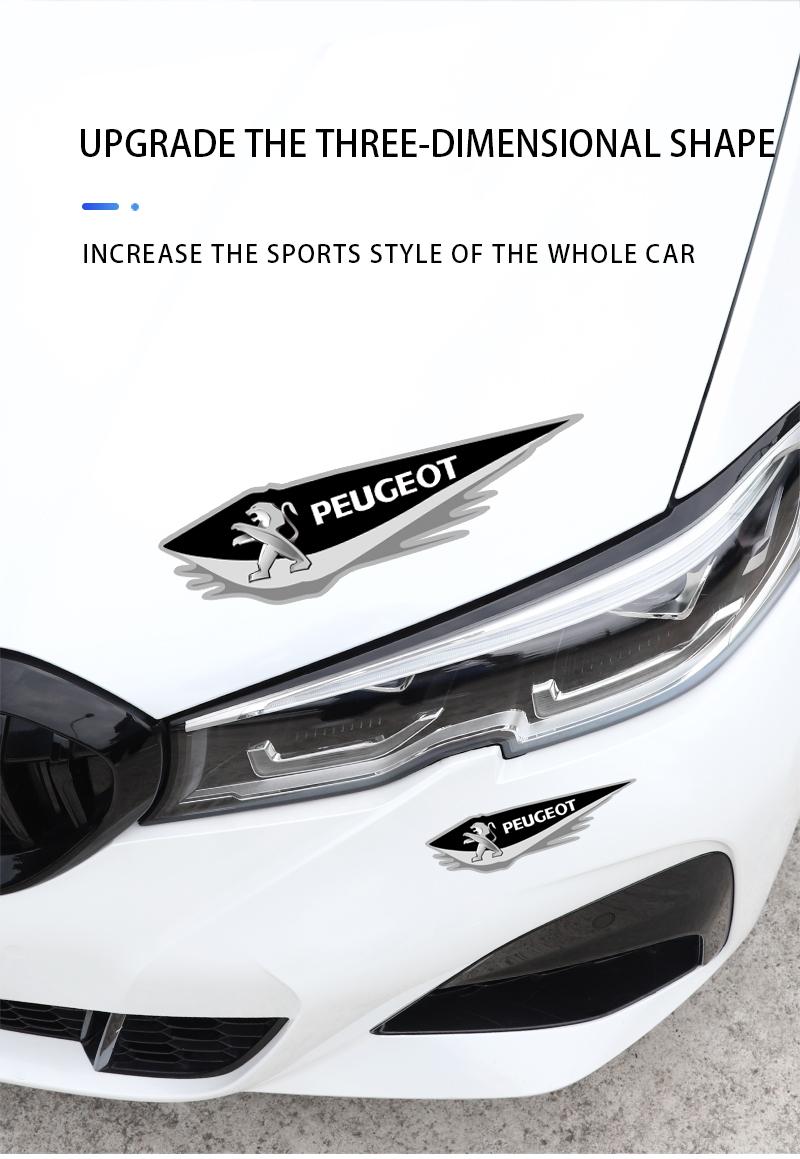 Peugeot Body Sticker Emblem Accessories for 5008 408 308 Landtrek 208 2008 3008 Rifter 508 301 108 608 4008 E-Expert E-Traveller