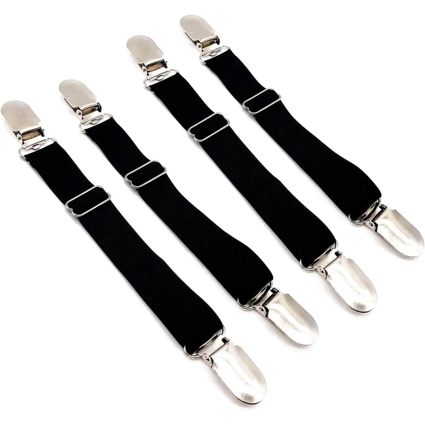 4 Pcs Adjustable Elastic Multifunction Stocking Clip Garter SuspenderGift