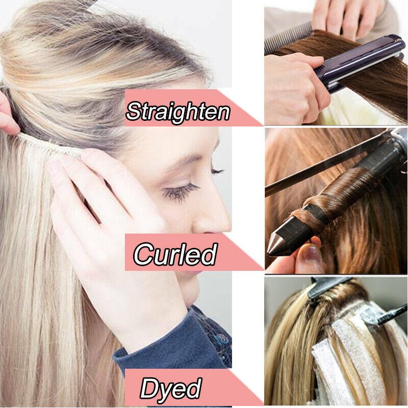 Remy Human Hair Extensions Clip In Hair Extensions V Shape 12 Inch-22 Inch Long Straight Invisible Hairpiece for Women Adding Hair Volume