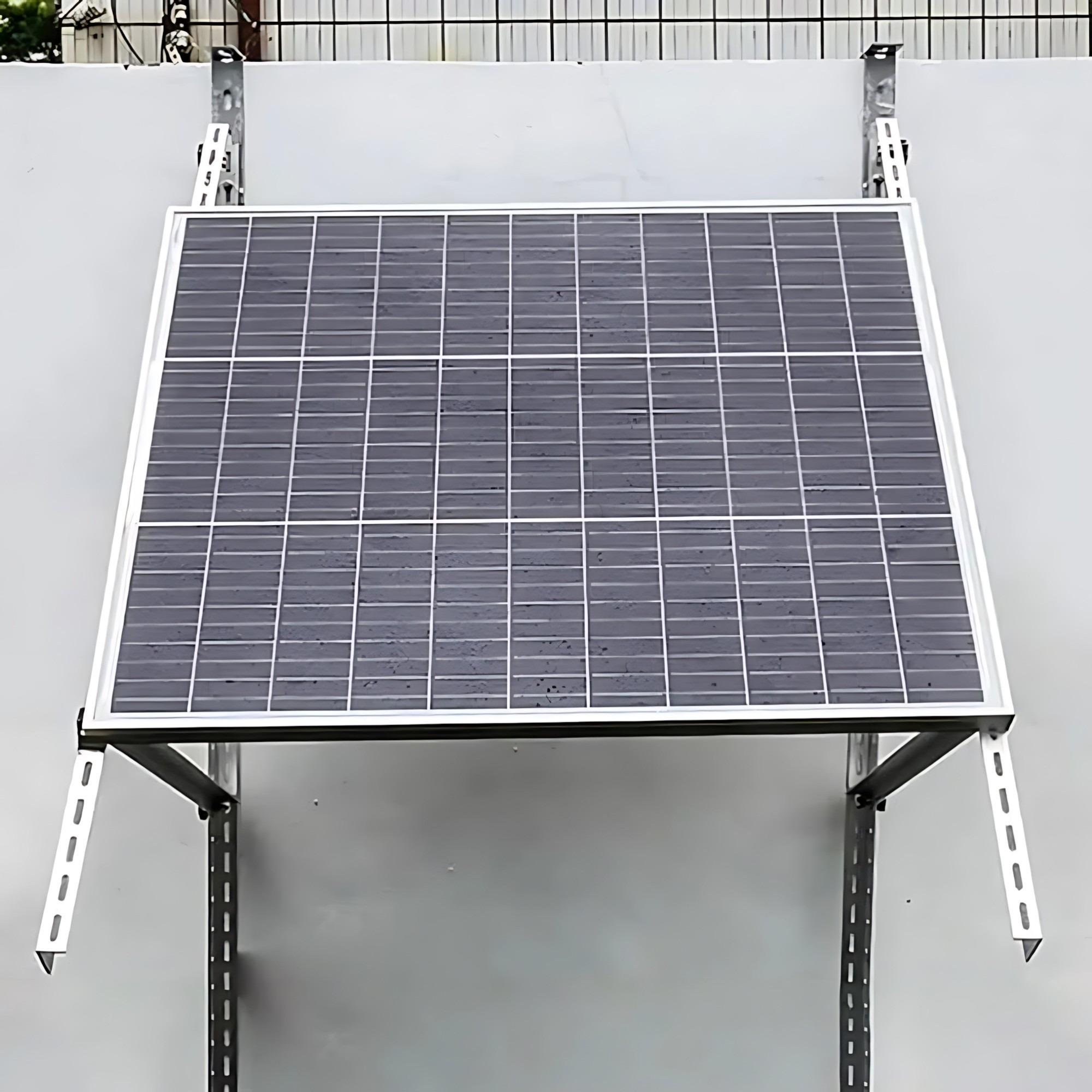 Balcony Solar Panel Mounting Bracket Kit, No-Drill Hooks for Square Railings, Rust-Proof & Damage-Free, Easy Installation for Home PV Systems. Efficient & Durable Balcony Solar Mounts.