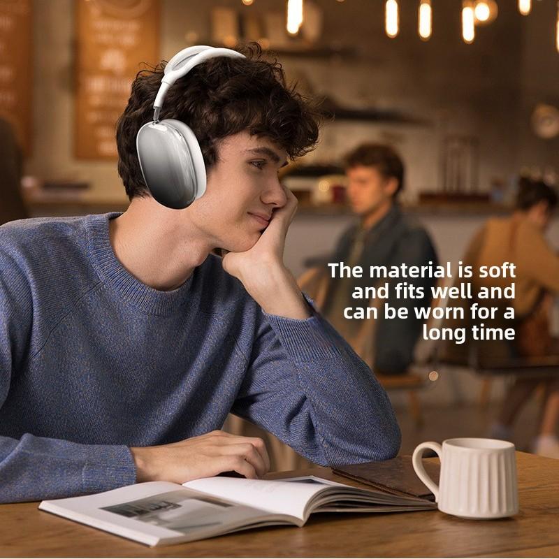 Silicone Case Cover for AirPods Max 2 Headphones,Clear Soft TPU Ear Cups Cover/Ear Pad Case Cover/Headband Cover for AirPods Max 2/1 (2026/2024/2020),Transparent Accessories for Apple AirPod Max