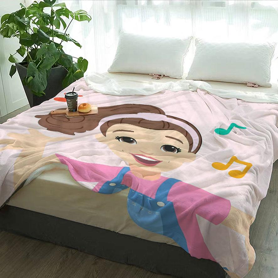 Rachel Theme Flannel Blanket, Large Soft Lightweight Warm, Perfect for Bed Sofa Office Camping Travel, Christmas Winter Gift