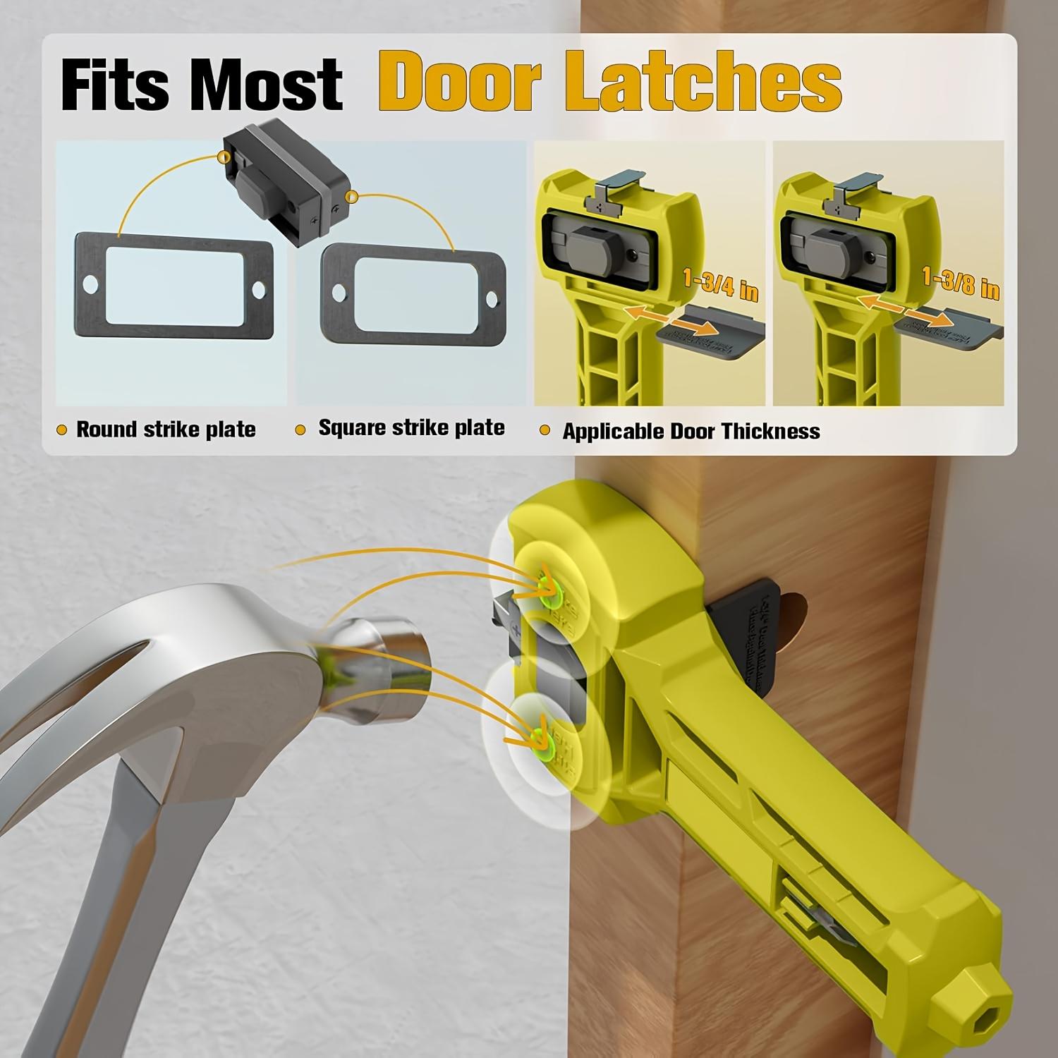 Integrated latch scoring and chiseling tool