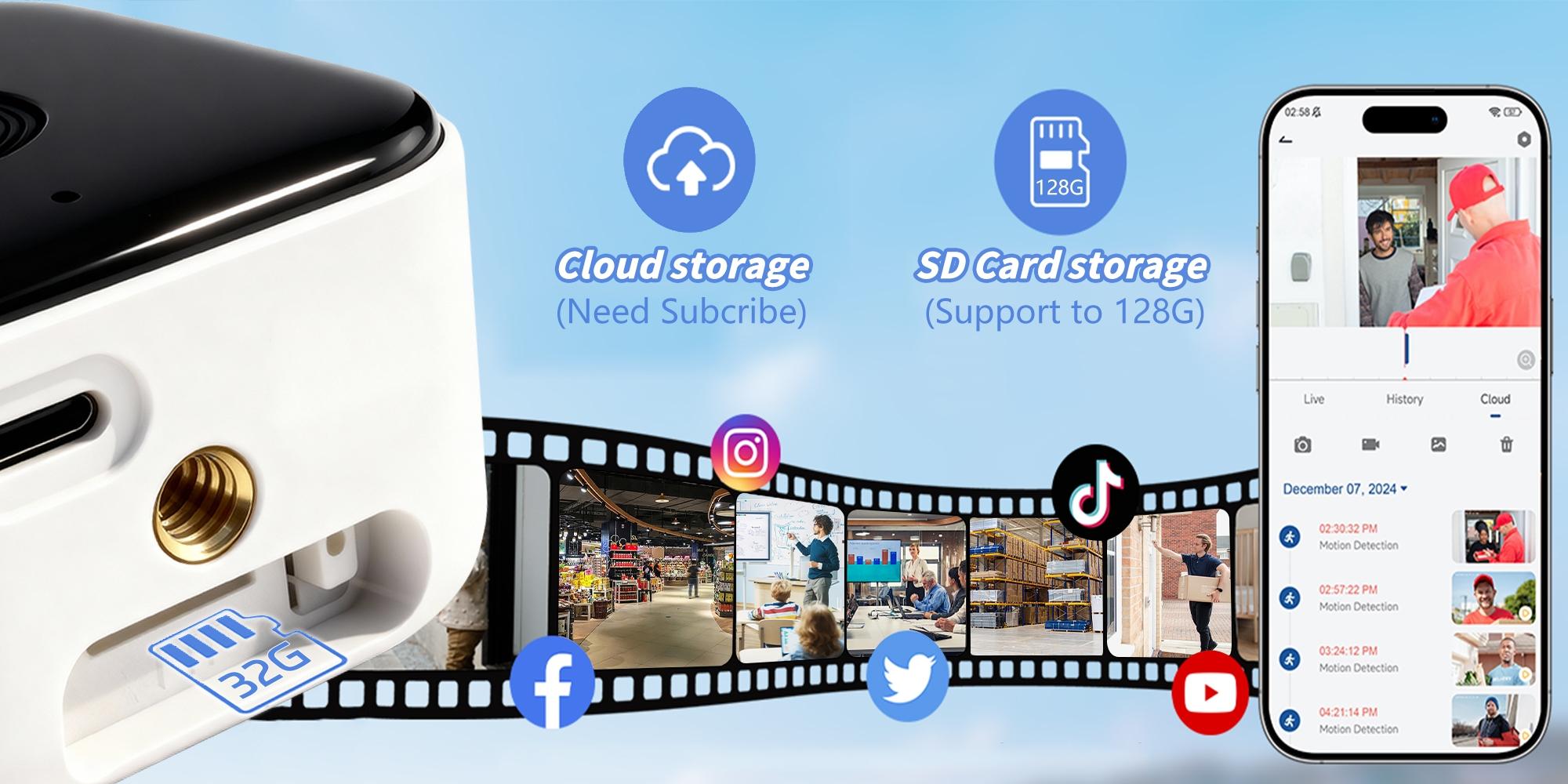 Window Camera, Wall-Mount Security Camera, Full-Color Night Vision, Dual-Band WiFi, Motion Detection, Easy Installation, Indoor Surveillance Device