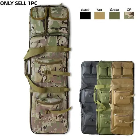 Multi-Pocket Soft Gun Case for Rifles and Shotguns, Durable Oxford Fabric Tactical Backpack, Adjustable Shoulder Straps, Long-Range Gear, Tactical Use