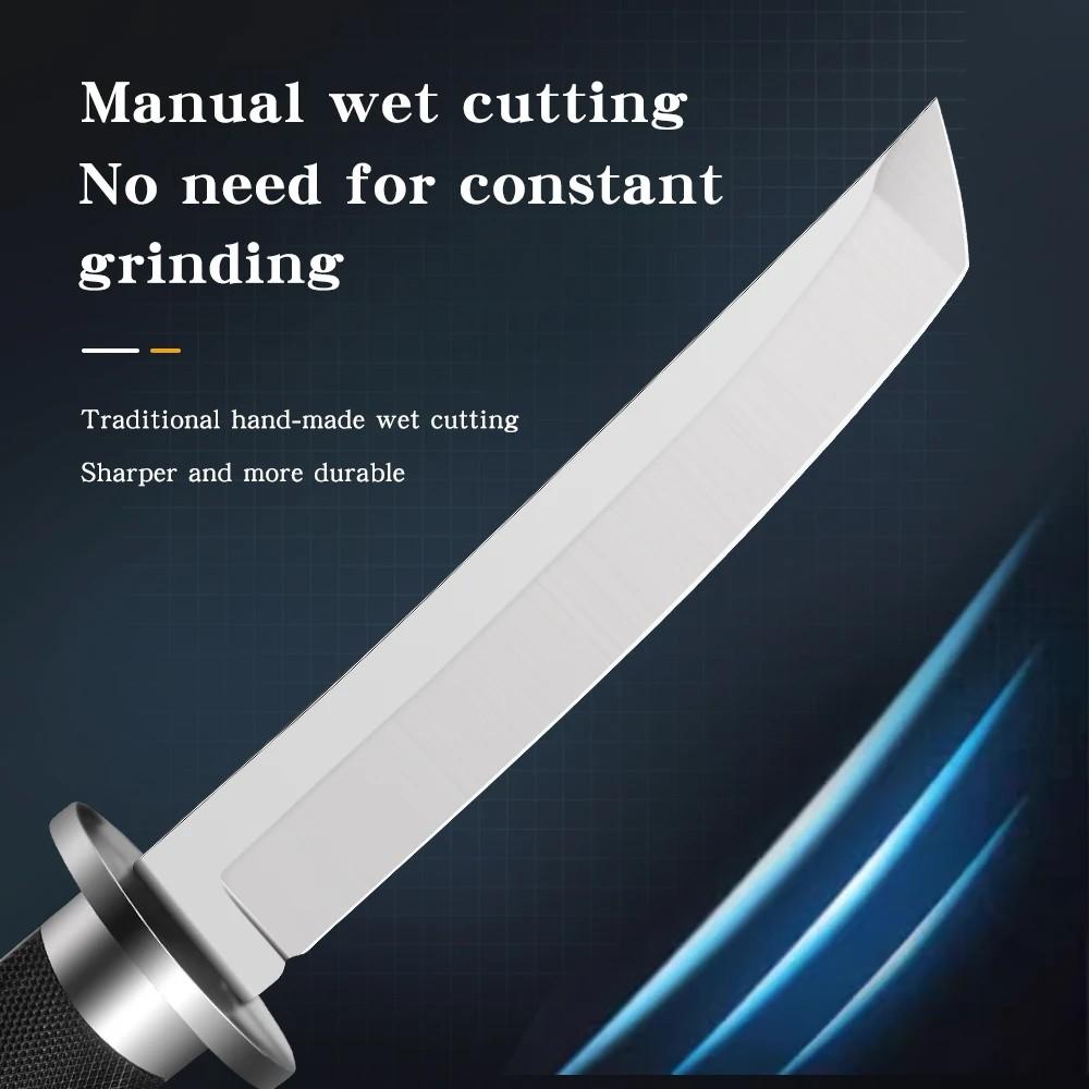 1/2 set of professional kitchen knives, Special kitchen knives with multi-functional features, Japanese-style kitchen knives with straight and fixed blades, Stainless steel, Japanese chef knives, fruit knives, Cutting