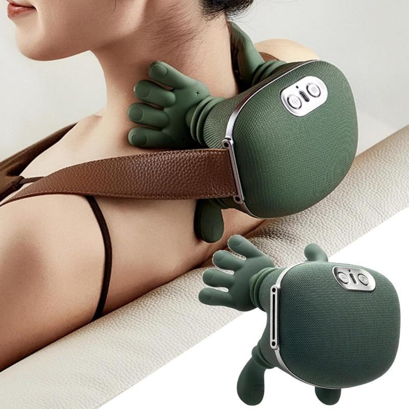 Bionic hand heating massage device, used for deep tissue pain relief, wireless portable Durable electric finger pressure 4D kneading massage, designed to simulate the human hand, suitable for neck/shoulder/hand/leg massage, ideal item for home massage.