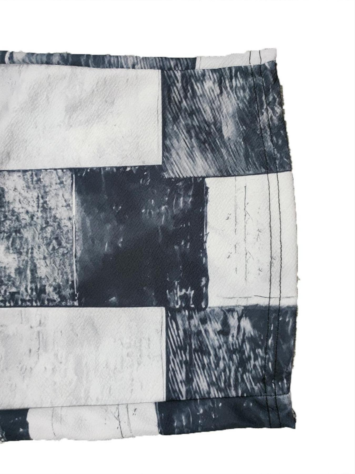 【Plus Size】 Colorblock Patchwork Print Drawstring Waist Pants, Casual Fashion Comfy Pocket Trousers for Daily Wear, Women's Bottoms for Summer