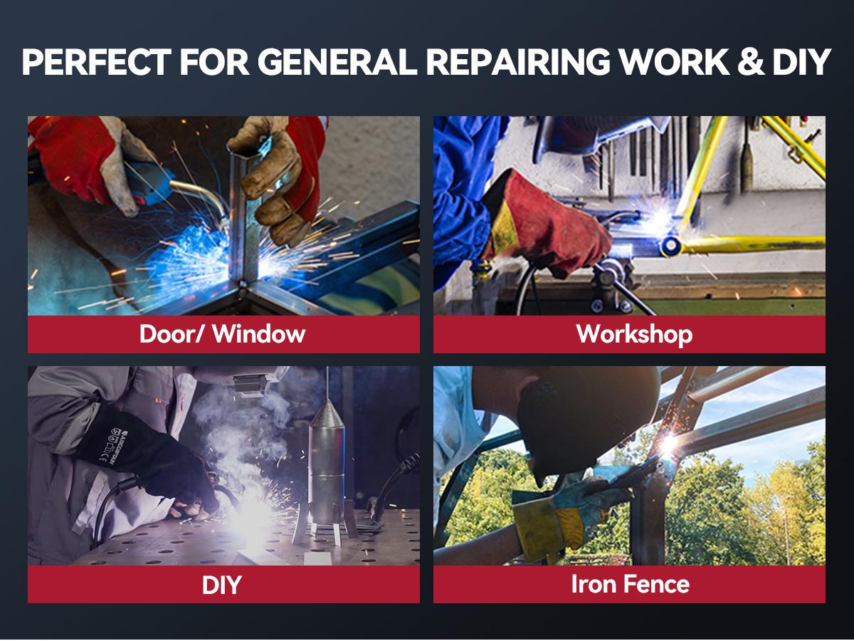 ARCCAPTAIN 160A MIG Welder 110V 220V Gasless MIG Flux Core 4-in-1 Multi-Process Welding Machine with IGBT Inverter for Beginners Portable & Compact Black Friday and Cyber Monday Deal, Thanksgiving/Christmas Gifts for Men/Dad