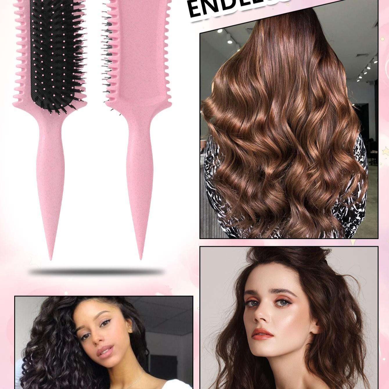 High Crown Volumizing Comb, Three-In-One Air Cushion Hair Massage Comb, Split End Comb, Knot-Free, Lazy Hair Brush, Tiktok Trendy