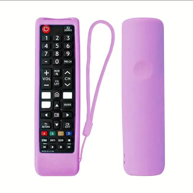 Silicone Protective Dustproof Cover for Smart TV Remote Control, Anti-Fall Removable Washable Design with Lanyard, Compatible with Multiple Models
