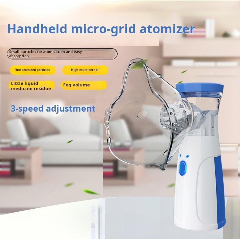 Ultrasonic nebulizer - Nebulizer, rechargeable nebulizer for adults and children, portable nebulizer, two modes, self-cleaning function, suitable for breathing problems