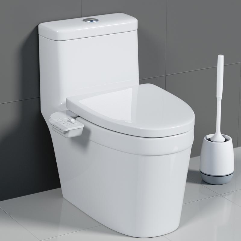 Bidet - Self-Cleaning, Dual Nozzle, Non-Electric Bidet Attachment for Toilet Seat, Adjustable Water Pressure, Rear and Feminine Wash