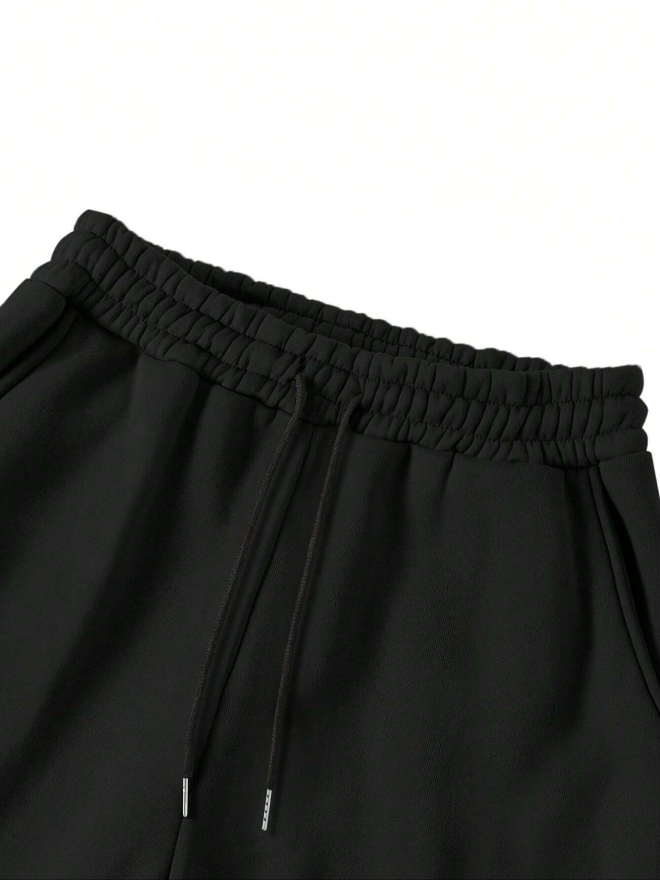 Dark Angel Gothic Graphic Cropped Hoodie & Wide-Leg Sweatpants Set | Black Alt Streetwear 2-Piece Outfit | Soft Comfortable Fabric | Gothic Aesthetic | Trendy Baggy Fit | Bold Embellished Print Set | Versatile Daily Ensemble | Perfect for Casual/Street