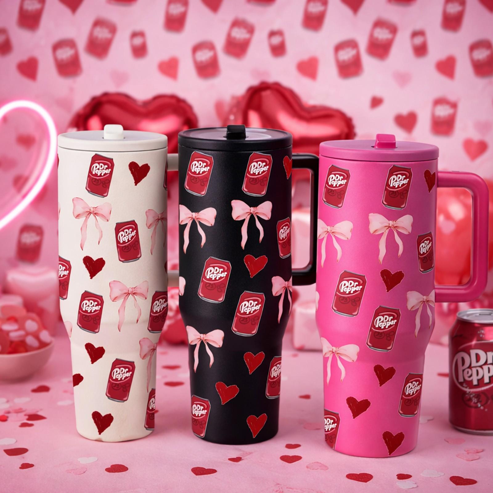 1 Pc 40oz Insulated Mug, Double Wall Vacuum Cup, Leak-Proof Skinny Thermal Mug for Hot Cold Drinks, Keeps Hot 12 Hours Cold 24 Hours, Love Soda Style Gift for Women Men, Holiday Birthday Festival Daily Use, Insulated Tumbler, Leakproof Tumbler