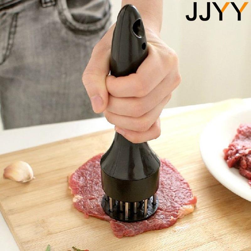 2Counts/Set Stainless Steel Dual-Head Tenderizer Needle, Non-Slip Handle, Efficient Meat Processing Tool, Kitchen Accessories, BBQ Camping Durable Set