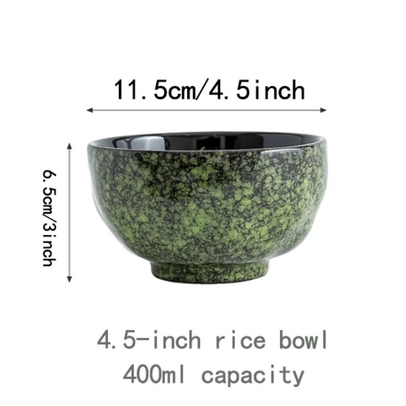 2 Piece Set Ceramic Rice Bowl, Creative Soup Bowl, Microwave Safe, Dishwasher Safe, Ideal for Soups, Noodles, Salad Bowls
