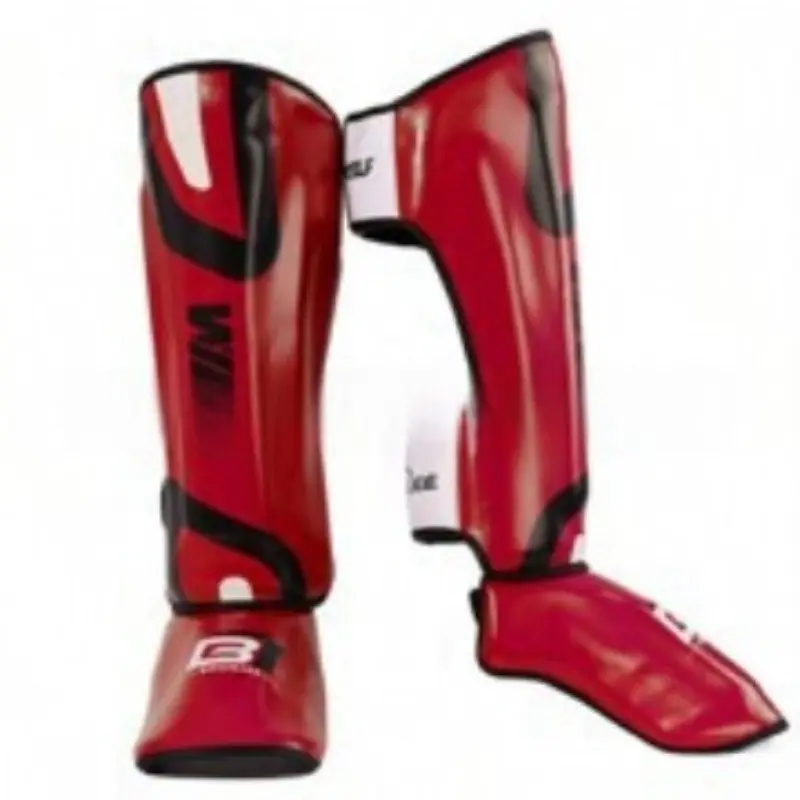 Muay Thai Shin Guards, Anti-Rip PU Leather, Mma Fighting Ankle Protection, Training Martial Arts Boxing Gear, Elastic Thickened Leg Guard