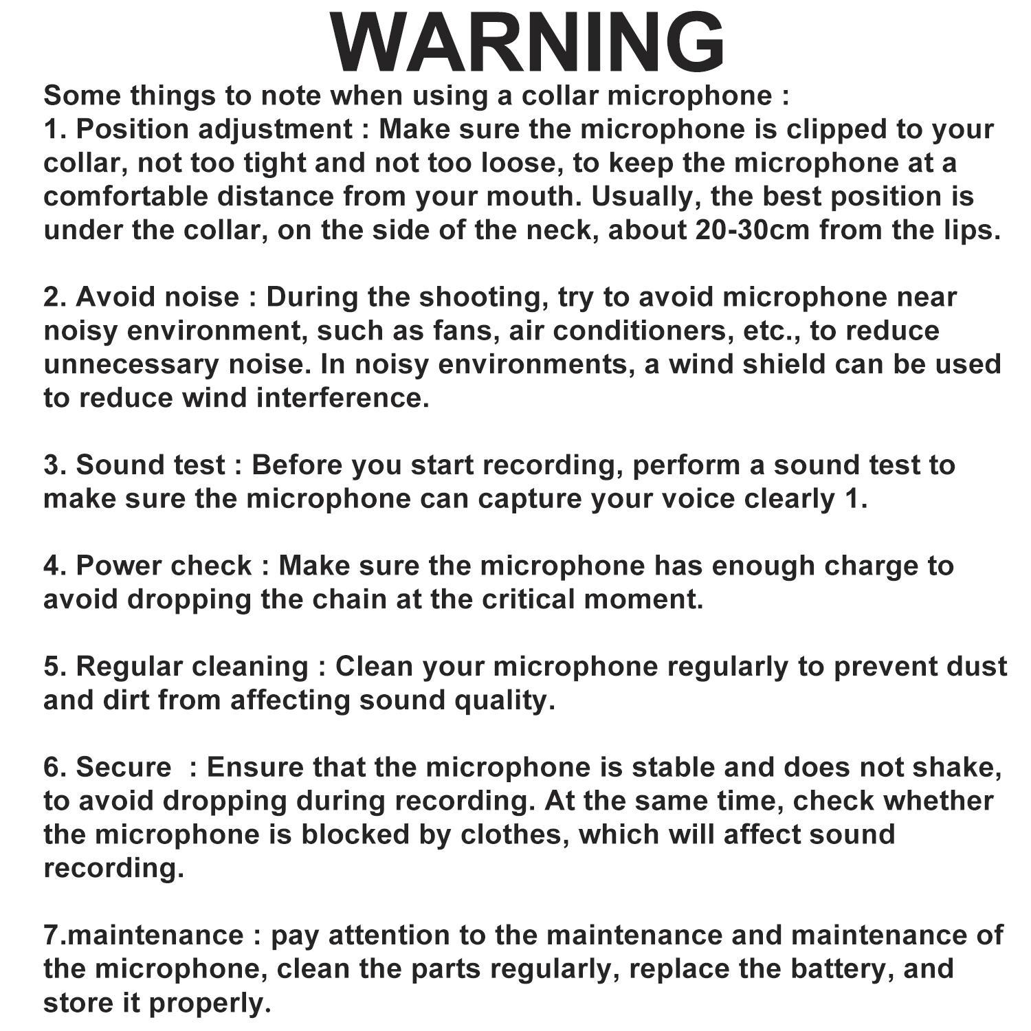 Wireless Microphone, Wireless Lavalier Mics, USB Rechargeable Lavalier Microphone with Charging Case, Portable Microphone for Video Recording, Compatible with iPhone, iPad, Android, Audio