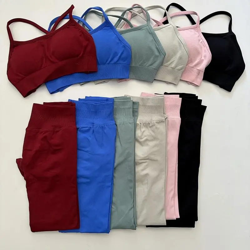 Dynamic Set – Leggings & Backless Sports Bra For Performance And Style