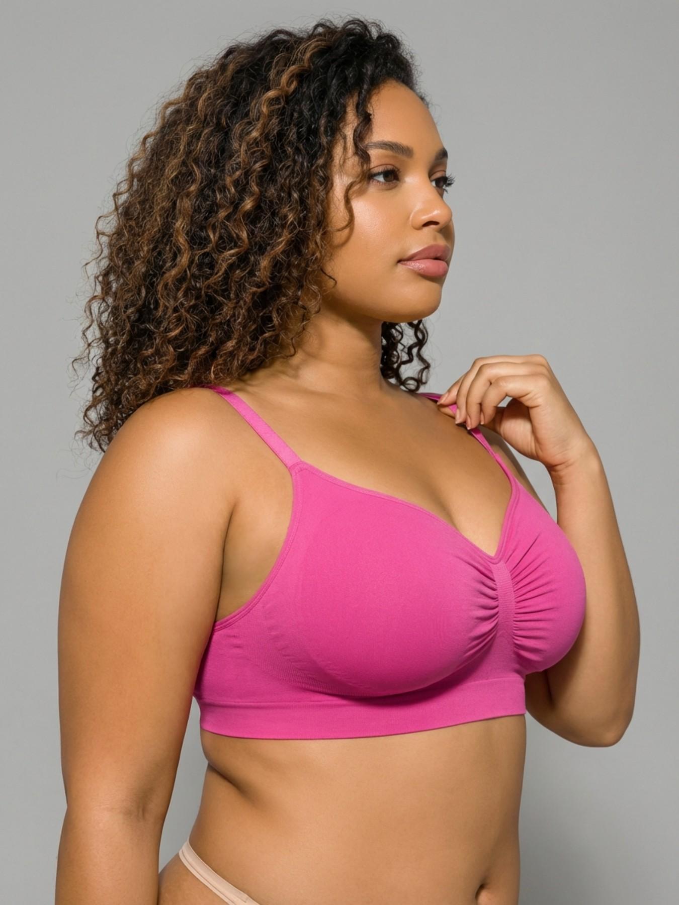 Women's Seamless Wireless Sports Bra with Removable Padding, Fitted Solid Color, Ideal for Sports and Daily Wear, Comfortable and Stylish