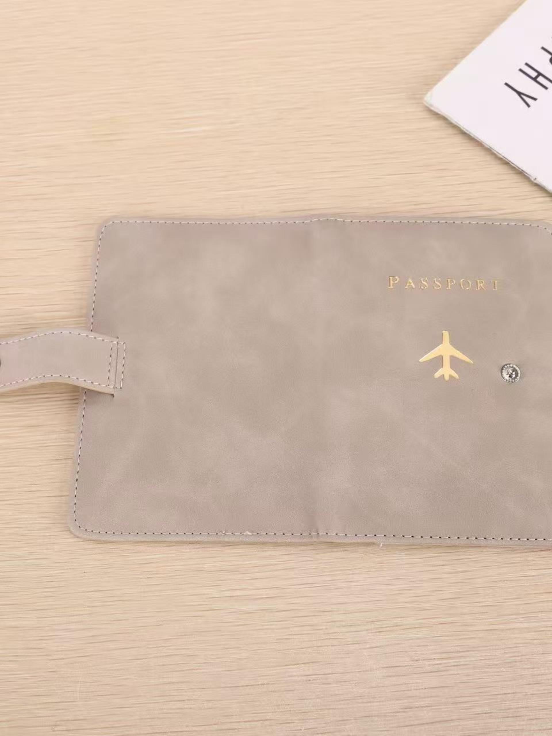 2026 New Passport Holder Portable Document Organizer PU Material Travel Passport Bag Multi-Function Passport Protector Card Folder Passport Wallet Passport Cover Travel Accessories