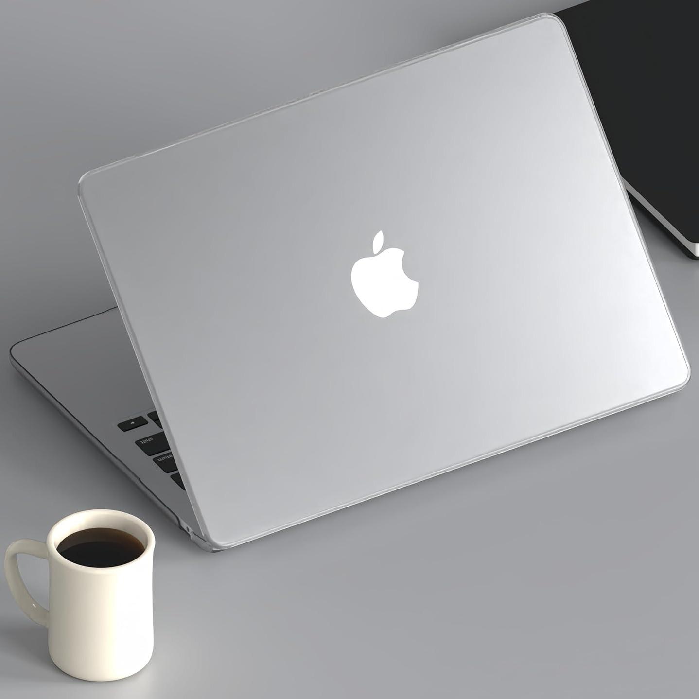 Transparent Matte Shell Case for Macbook Air 13-Inch M4 2022, Clear Hard Shell Protector, Ultra-Thin Fashion Design, School Office Travel