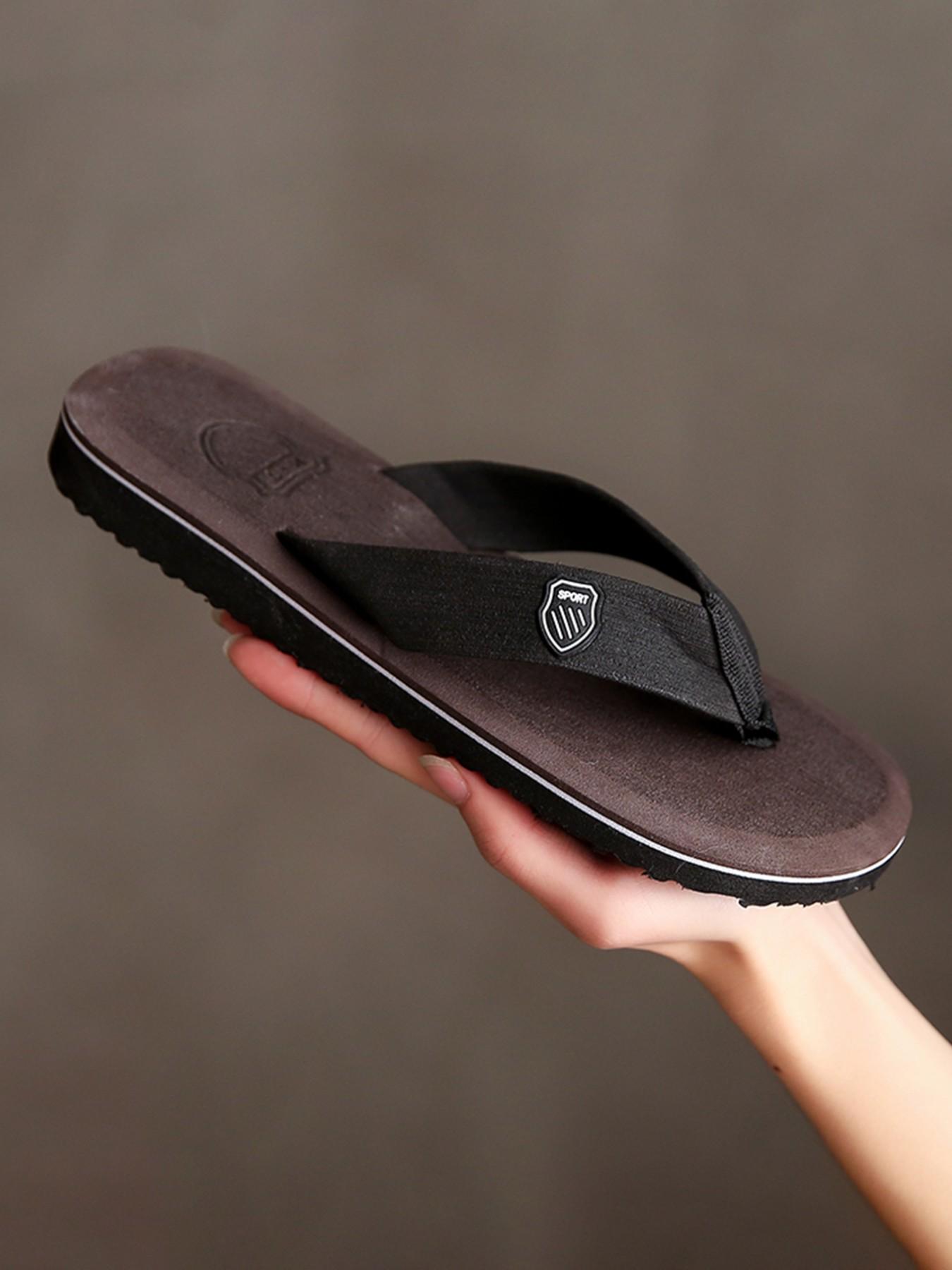 Summer 2026 Must-Have Men's Sandals, Korean Style Slip-Ons, Large Sizes Available, Soft Anti-Slip Sole, Beach & Home Wear, Multiple Colors