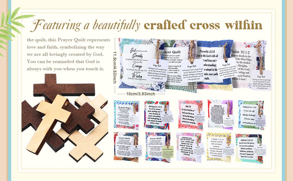 Easter Gift Prayer Quilt with Cross Inside Handmade Prayer Quilt for Women Clergy Pastor Appreciation Gift Mini Scripture Prayer Blanket for Easter Egg Stuffers Easter Basket Stuffer Party Favor Easter Gift Prayer Quilt with Cross Inside Handmade Prayer Quilt for Women Clergy Pastor Appreciation Gift Mini Scripture Prayer Blanket for Easter Egg Stuffers Easter Basket Stuffer Party Favor