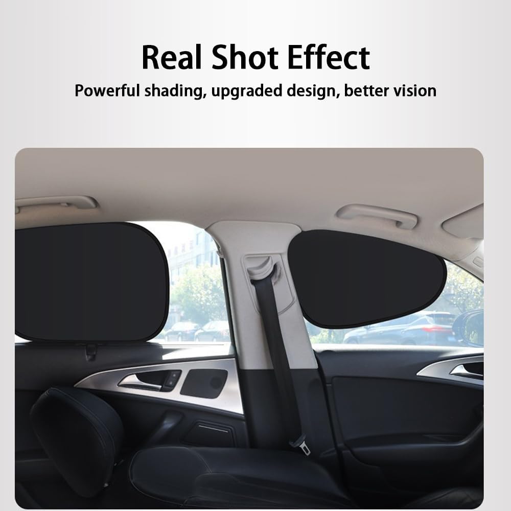Magnetic Side Window Sun Shade Keeps Cooler Sun Shade UV Rays Privacy Protector, Reuseable Washable Sun Shade for Most Cars, Vhicles, SUV Vehicle Sunshade Cover Fathersdaygift