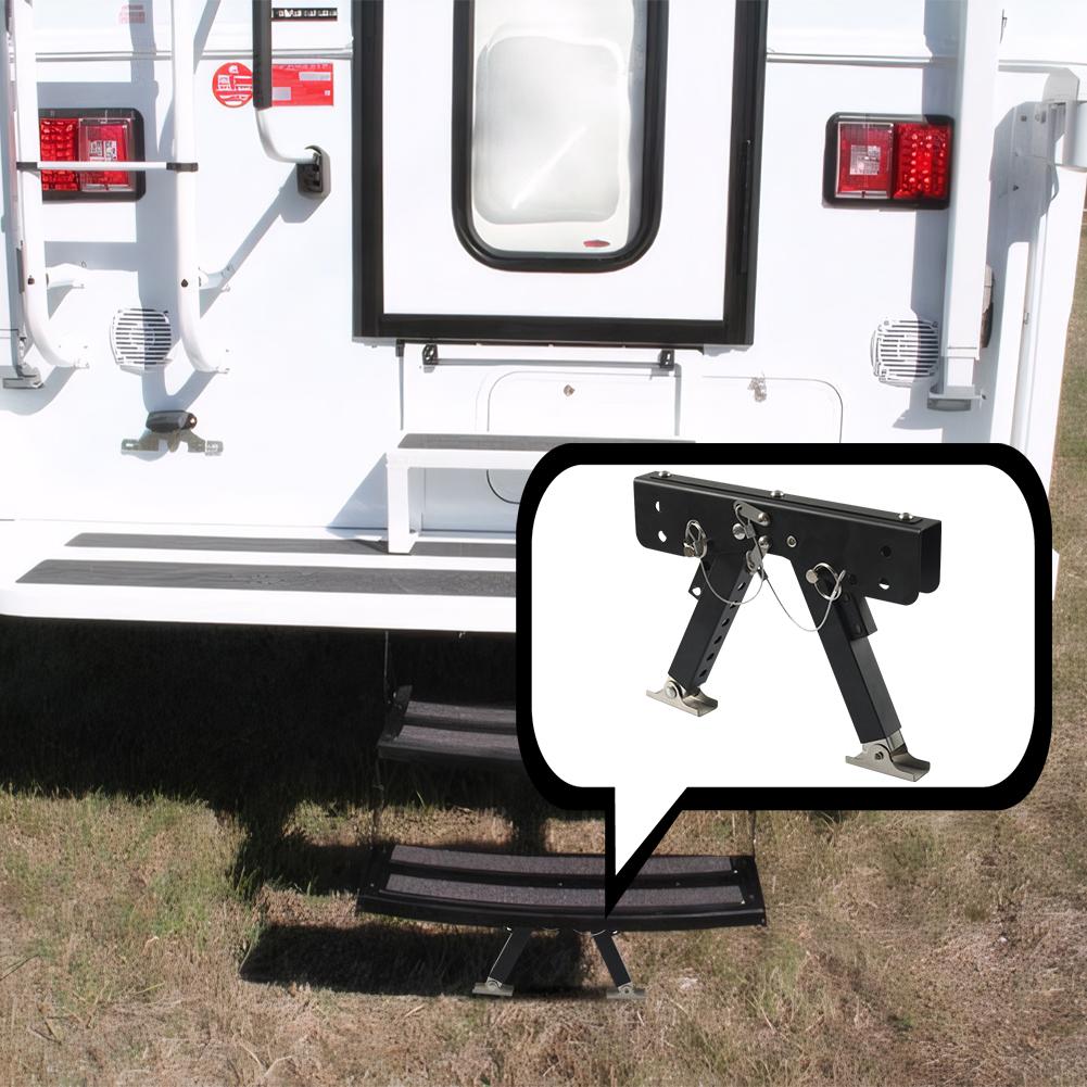 RV Folding Step Board Bracket Adjustable RV Folding Foot Stabilizer Height Ranges From 2.8in To 11.3in Foldable Ground Support Jacks for RV Travel Trailers Motorhomes RV Folding Step Board Bracket Adjustable RV Folding Foot Stabilizer Height Ranges From 2.8in To 11.3in Foldable Ground Support Jacks for RV Travel Trailers Motorhomes