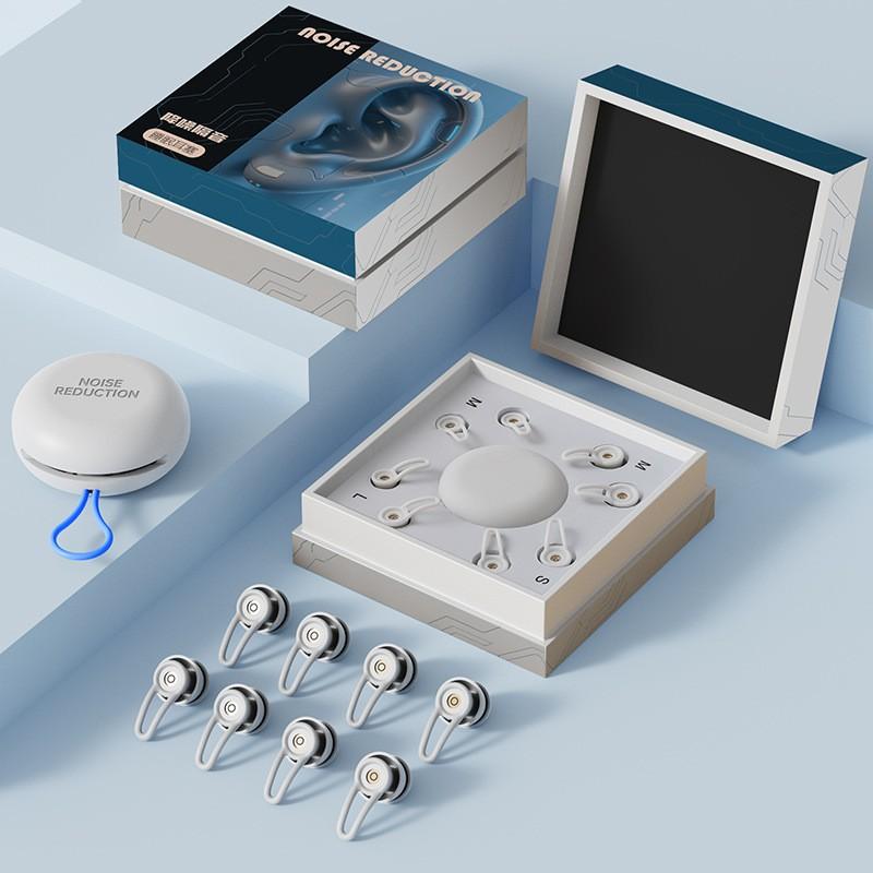 New Noise-Reducing Earplugs, Silicone Sleep Ear Plugs, Anti-Snoring, Waterproof for Swimming, Dual Effect Sound Barrier