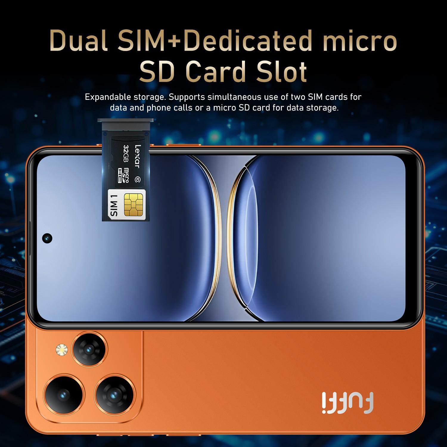 Fuffi M17 Pro Smartphone, 6.56-Inch HD Screen, 3GB RAM 32GB ROM, Global 4G Network, 3100mAh Battery, Dual SIM, 2MP Camera, Android 12, Dual Sim Smartphones
