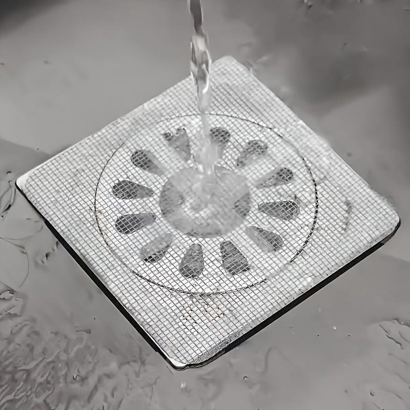 10 Pcs Drain Filter Cover for Hair Plugs, Disposable Shower Drain Hair Catcher, Bathroom Tub Hair Plugs, Floor Sink Filter Strainer Sticker, Drain Protector