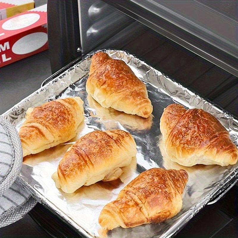 10-Meter Disposable Aluminum Foil Baking Paper, Oven-Safe Grill Mat for Non-Stick Cooking, Kitchen Grease Protection, Ideal for Baking & Grilling